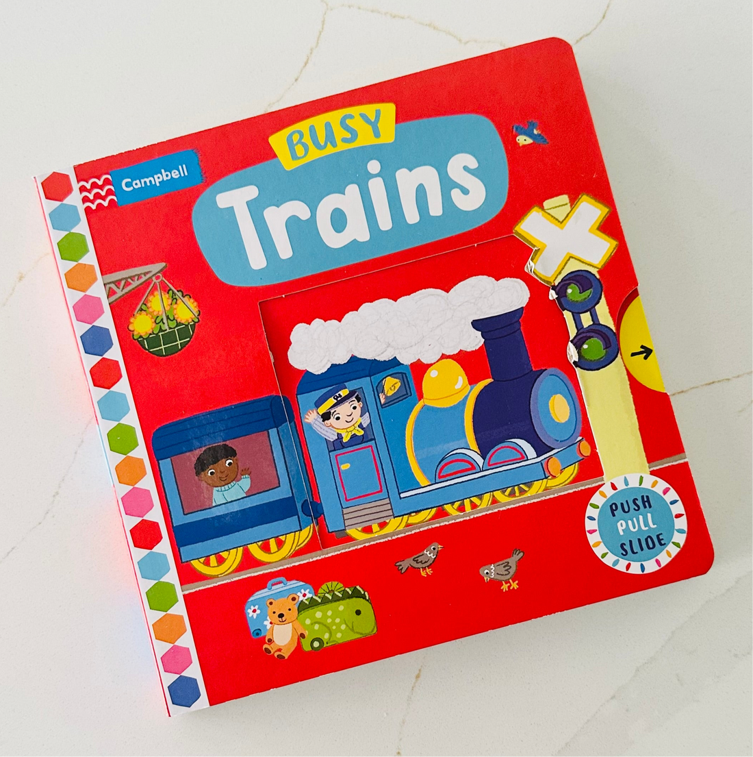 Busy Trains - A Push, Pull and Slide book