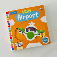 Busy Airport - Push, Pull and Slide book - Wondertivity